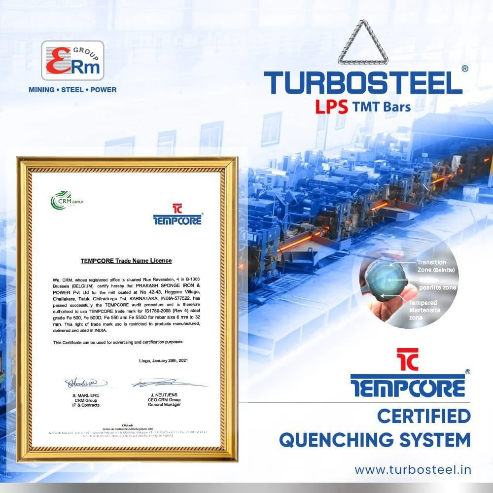 TEMPCORE Trade Name Licence certificate CRM Group Belgium PSIPPL