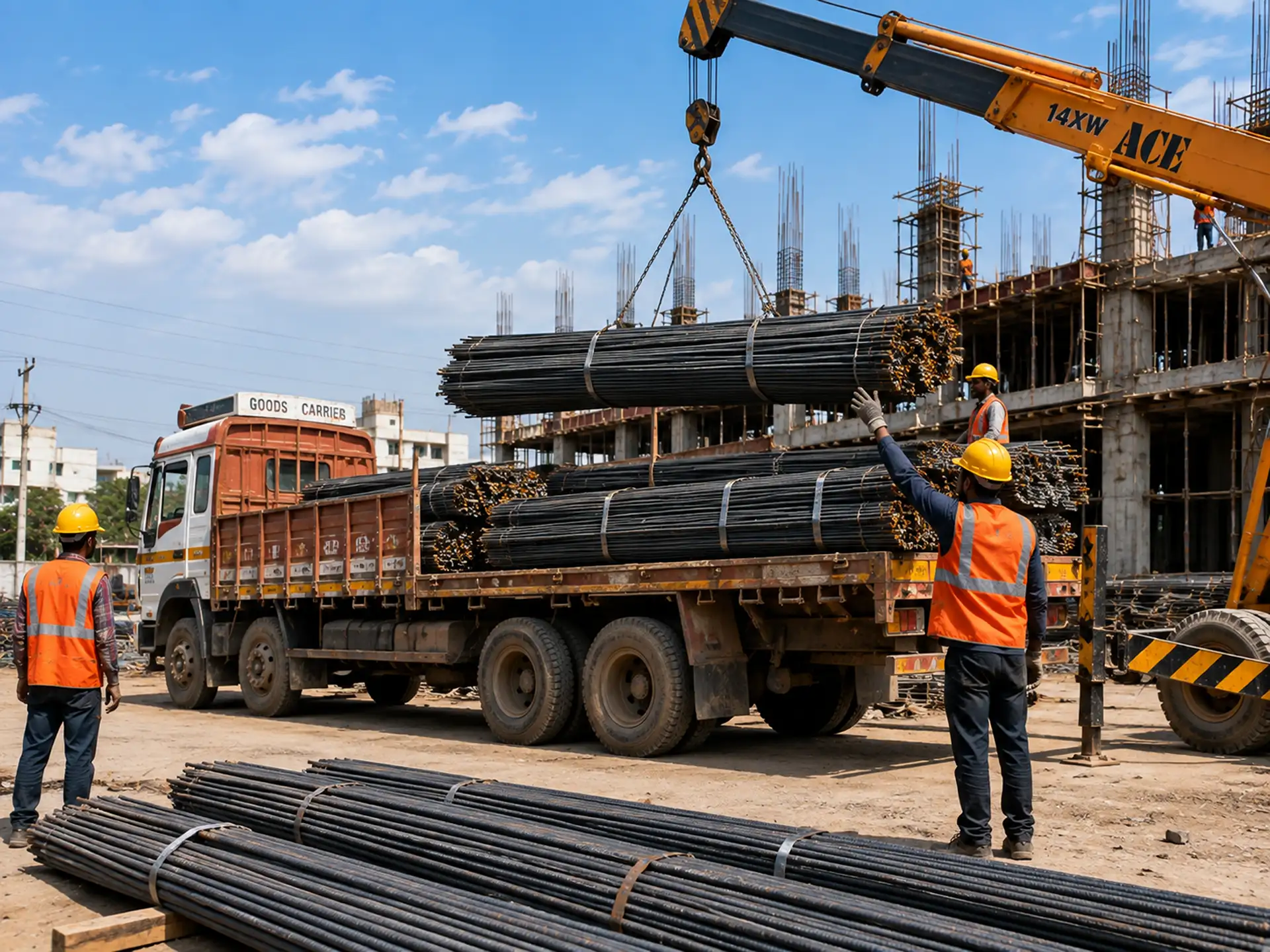 TurboSteel bundles delivered to site